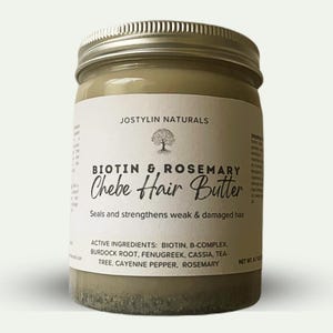 Organic Chebe Butter With Biotin & Rosemary, For Hair Growth