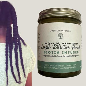 Batana Oil Hair Pomade, Biotin Infused, Length Retention