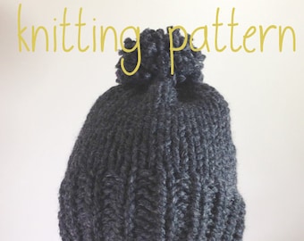 Knitting Pattern Instant Download East Bay Hat