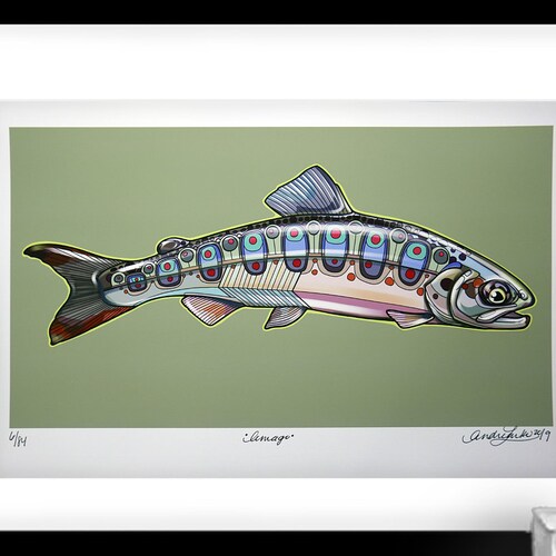 Archival Amago Trout shops Limited Edition Giclee Print 11x17