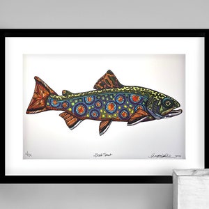 Archival Brook Trout Limited Edition Giclee Print 11x17 image 1