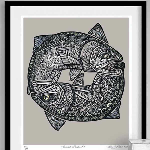 Archival "Amour Steelhead" Limited Edition Giclee Print 16x20