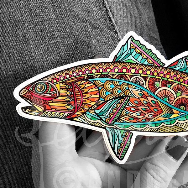 Redfish Sticker - Etsy UK