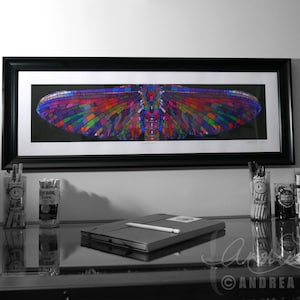 Archival Mayfly Wings Limited Edition Giclee Print 11.75x36