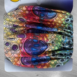 DISCONTINUED Artist Series Rainbow Trout Flank Original Buff Neck Gaiter image 2