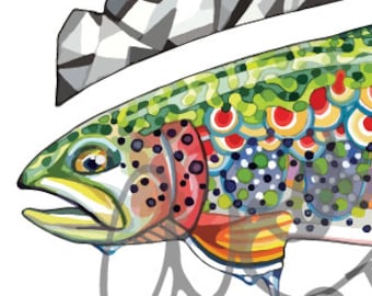 Aquarelle Frankentrout Art Print 8.5"x11"