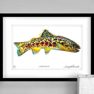Archival Apache Trout Limited Edition Giclee Print 11x17