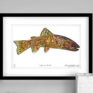 Archival Apache Trout Limited Edition Giclee Print 11x17