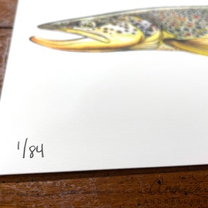 Archival Brownbow Trout Limited Edition Giclee Print 11x17 image 6