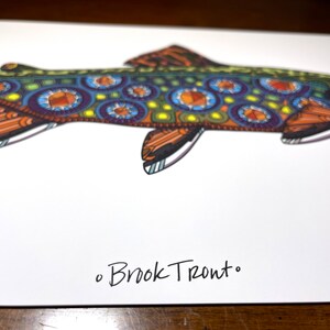 Archival Brook Trout Limited Edition Giclee Print 11x17 image 7