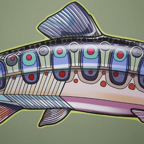 Archival Amago Trout shops Limited Edition Giclee Print 11x17