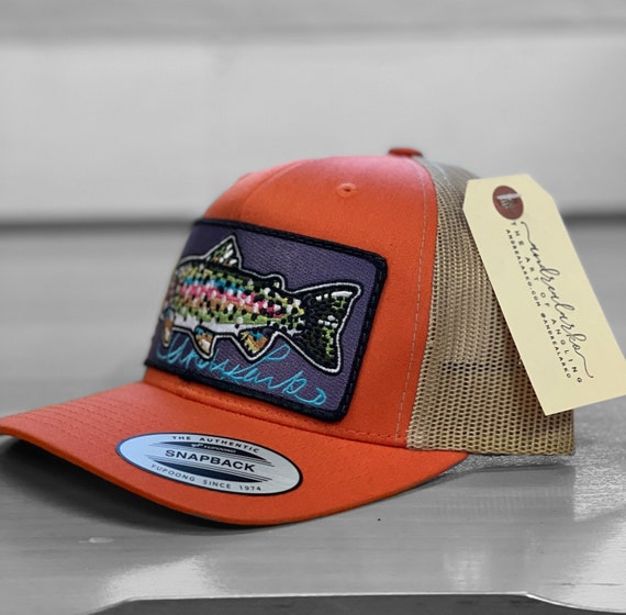 DISCONTINUED Embroidered Rainbow Trout Patch Hat -  Hong Kong