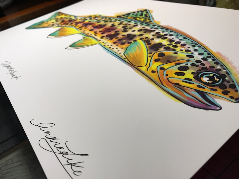 Archival Apache Trout Limited Edition Giclee Print 11x17 Etsy
