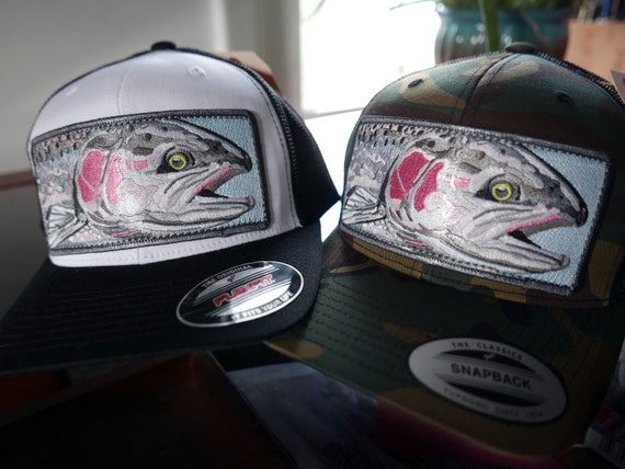 Discontinued Embroidered Steelhead Patch Trucker Hat