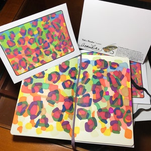 Kiki&#39;s Rainbow Trout Blank Holiday Greeting Cards 5&quot;x7&quot;