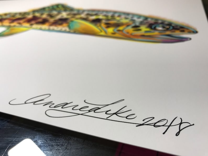 Archival Apache Trout Limited Edition Giclee Print 11x17