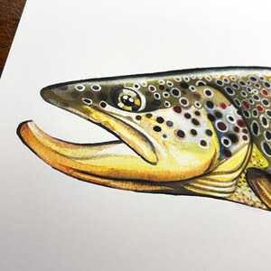 Archival Brownbow Trout Limited Edition Giclee Print 11x17 image 2