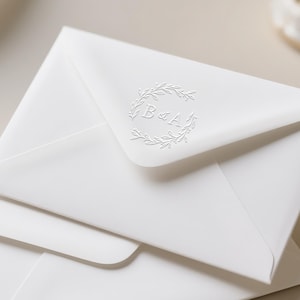 Personalisierter Monogramm Prägestempel / Wählen Sie Ihren Hochzeitsprägestempel / Umschlagprägestempel / Benutzerdefiniertes DIY-Briefpapier / Serviettenprägestempel / Einladungsprägestempel