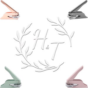 Timbro in rilievo personalizzato per matrimonio/Personalizza il tuo timbro in rilievo per matrimonio/Timbro per matrimonio/Timbro in rilievo con monogramma iniziale personalizzato/Timbro in rilievo per invito