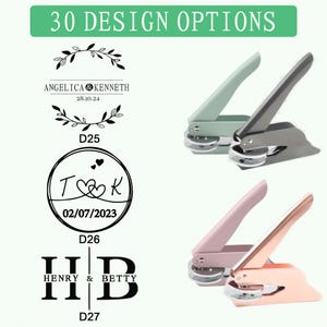 Máquina de estampación de iniciales para bodas/Máquina de estampación de letras personalizadas/Sello de estampación de letras personalizado/Estampado de bodas personalizado/Estampado de letras