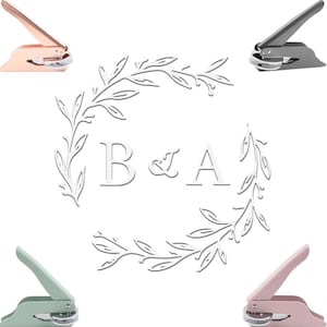 Sello de inicial de boda personalizado/Sellos de boda/Sello de monograma personalizado/Diseño de monograma personalizado/Estampador de sobres de boda/Regalo para novios