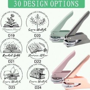 Custom Library Book Embossing/Personalized Logo Embosser/From the Library Of/Custom Book Stamp/Personalized Library Embosser Stamp/Best Gift