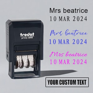 Personalisierte Lehrer Datum Stempel, Datum und Namen Stempel, anpassen Lehrer Geschenk, benutzerdefinierte Lehrer Name Stempel, Lehrer Geschenk, individuelles Geschenk