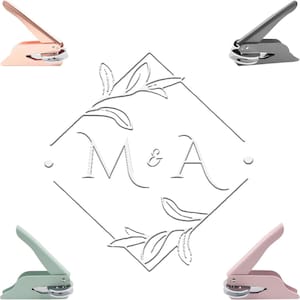 Sello de grabado con iniciales personalizadas/Sello de grabado personalizado para boda/Sello de grabado con apellidos de pareja/Sello de grabado para invitaciones de boda/Sello de grabado para servilletas