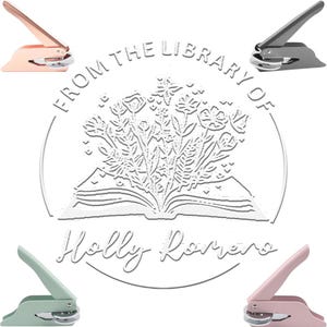 Personalized Book Embosser/Custom Book Stamp/Personalized Library Stamp/Custom Book Stamp/Library Embosser stamp/Book Lover Gifts