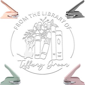 Custom Book Embosser/Personalized Embosser stamp/Custom Logo Embossing Stamp/Book Embosser/Personalized envelopes embosser/Book lover Gift