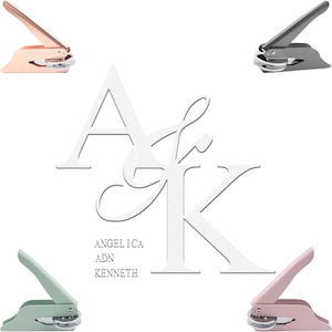 Sello de boda personalizado/Sello de monograma personalizado/Sello de iniciales personalizado/Sello de sobre de boda/Logotipo de nombres de pareja