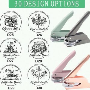 Personalized Book Stamp/Custom Library Stamp/Personalized Library Embosser/Custom Logo Stamp/Book Embosser Personalized/Book Lover Gift