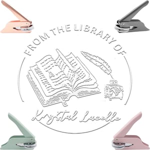 Book Embosser Stamp/Custom Book Embosser Stamp/Personalized Book Embossers From the Library/Personalized Library Book Stamp/Book Lover Gifts