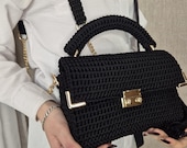 Crochet Bag Pattern PDF | Structured Handbag Tutorial