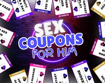 Naughty Sex Coupons for Him – Kinky Printable Anniversary Gift (Digital Download)