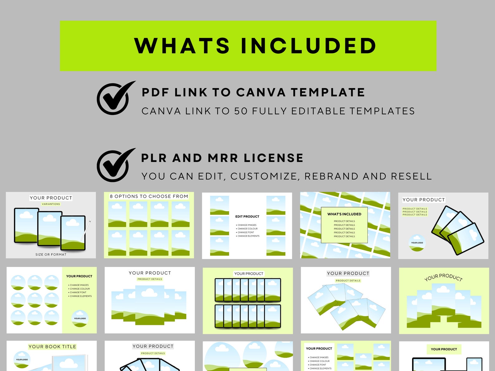 Mockups for Digital Products With PLR and MRR Master Resell Rights ...