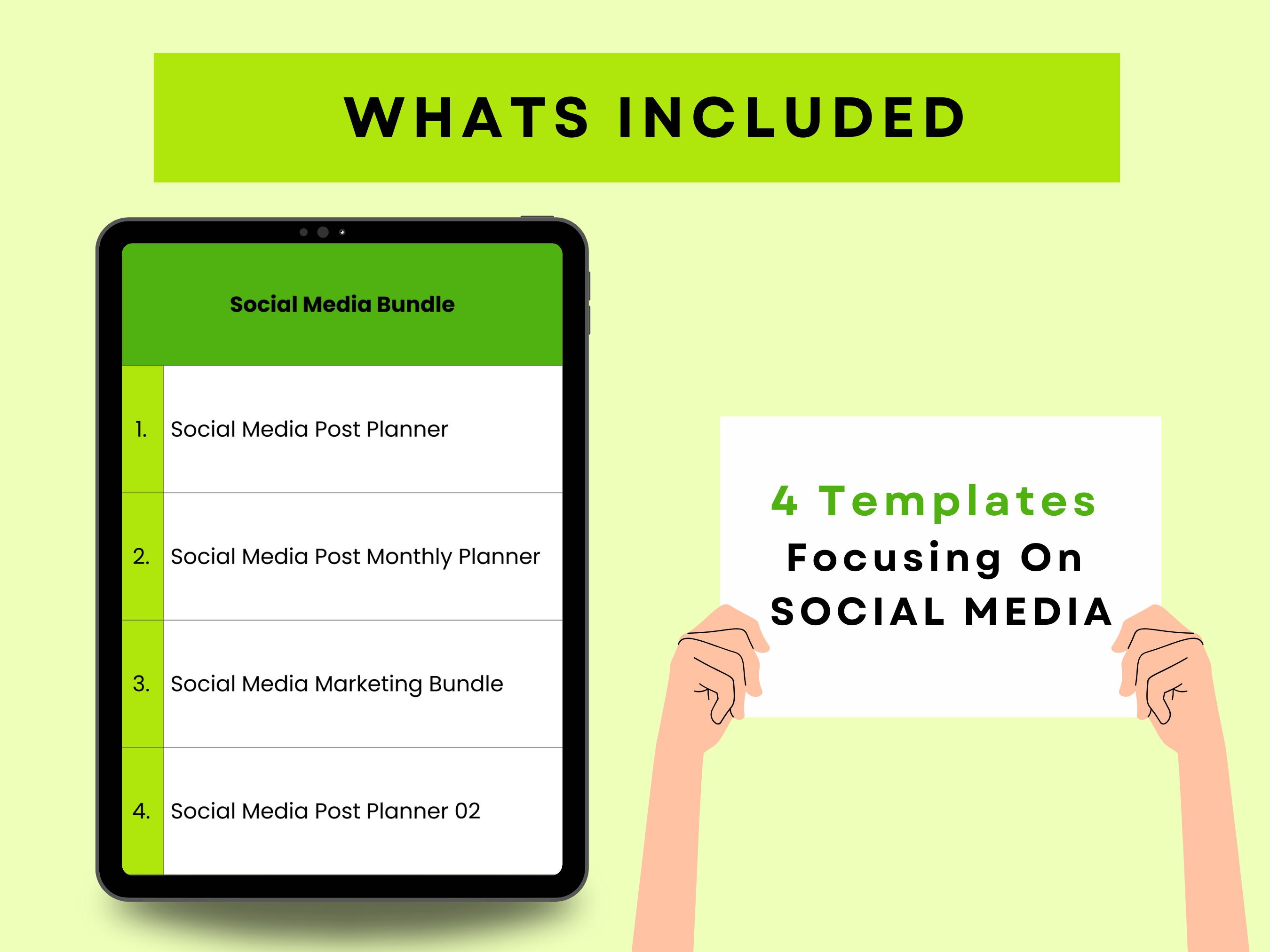 PLR Social Media Bundle Canva Template Planners Journals Printable MRR