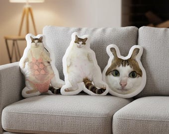 Uncle Cat Hugs, custom pet pillows, fun custom pillows, pillows for your pet or family, Christmas gifts, Christmas pillows.birthday gift