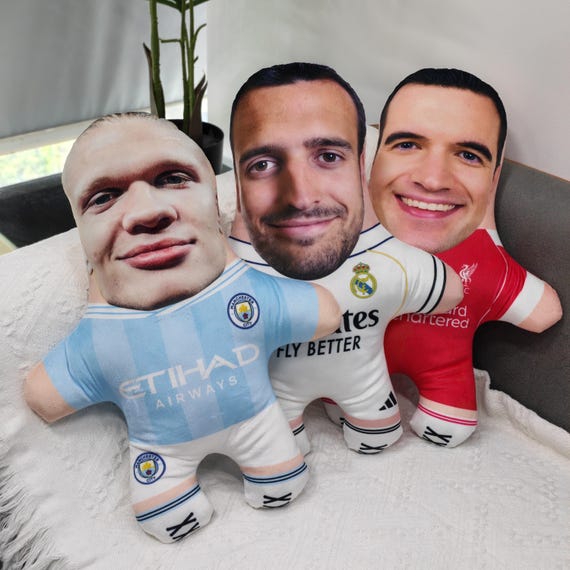 Custom World Cup Soccer Player Pillow,Personalized Football Jersey Human Shape Pillow,Custom Face Name Number Plush Pillow,Football Fan Gift