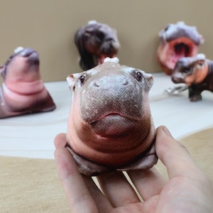 moo deng | moo deng keychain | moo deng | hippo car accessories | moo | Deng | pygmy hippopotamus | birthday gift