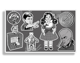 Twilight Zone Fan Gift Vinyl Decal Sticker Sheet