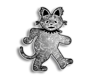 Constellation Astrology Cats Under the Stars Vinyl Decal Sticker Grateful Dead