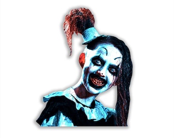 The Little Pale Girl Terrifier Art the Clown Horror Large Vinyl Decal Sticker