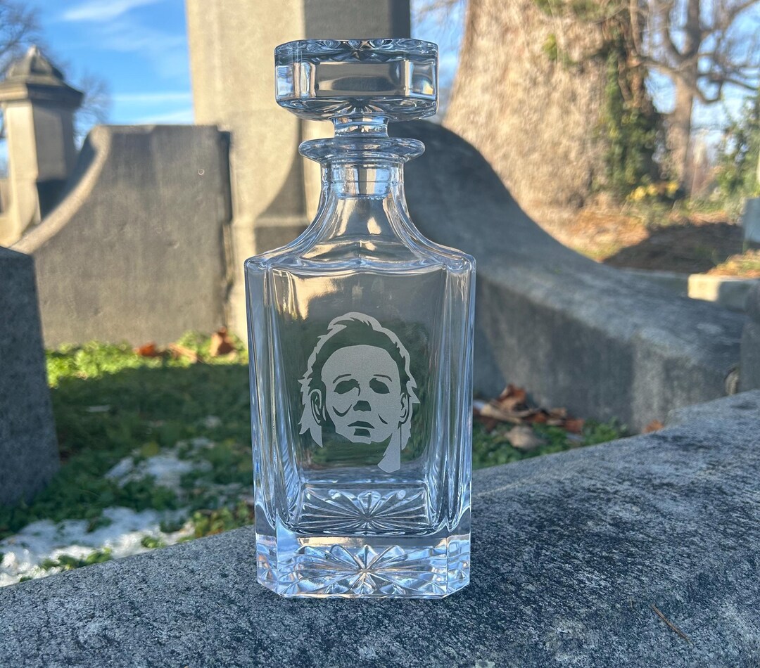 Halloween Michael Myers Boogeyman Whiskey Wine Spirits Liquor Decanter ...