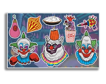 Killer Klowns from Outer Space Journal Vinyl Decal Sticker Sheet