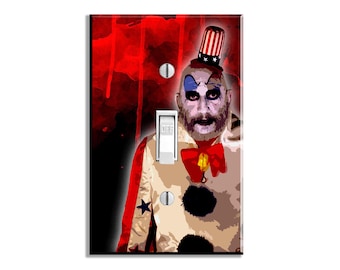 Captain Spaulding Light Switch Cover: Horror Movie Decor