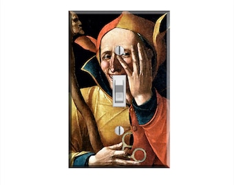 The Laughing Fool Renaissance Jester Dark Academia Decor Whimsical Medieval Gothic Home Decor