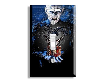 Horror Movie themed Pinhead Hellraiser Supernatural Cenobite Morbid Light Switch Cover Plate