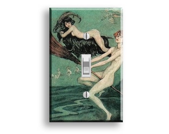The Witches Ride Black Phillip Light Switch Plate Cover Gothic Decor