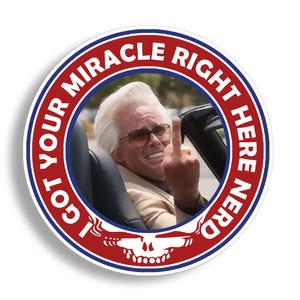 Adult Humor Uncle Baby Billy Grateful Dead Mashup Miracle Funny Religious Vinyl Decal Sticker